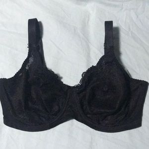 Pretty Black Lace Bra Size 34F.